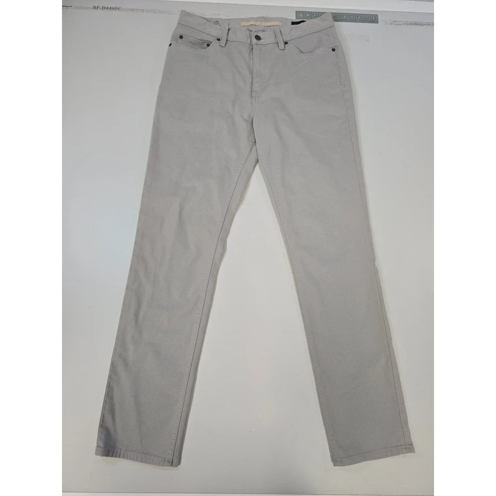Banana Republic Traveler Pants Mens 31x32‎ Slim Fit Light Gray Italian Fabric